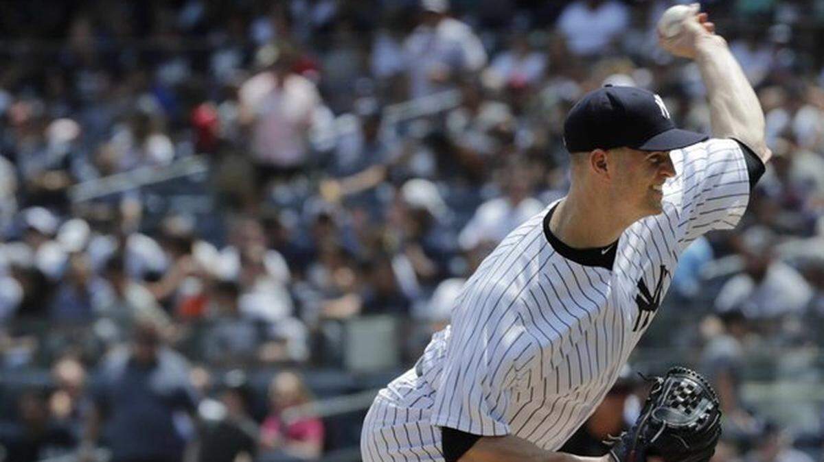 Pitcher J.A. Happ held down the Royals on Sunday as the Yankees wrapped up the series with a win.