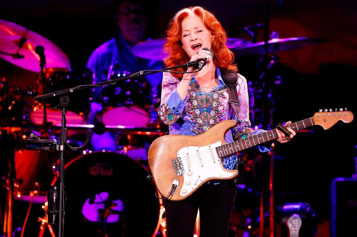 Legendary blues singer Bonnie Raitt will perform Aug. 6 at Starlight Theatre. Mavis Staples will join her on the bill.