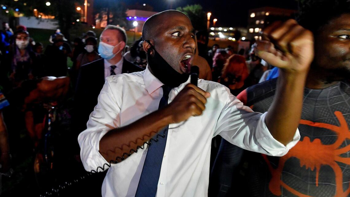 Lucas marches, chants with group on fourth night of KC protests: ‘Keep making noise’