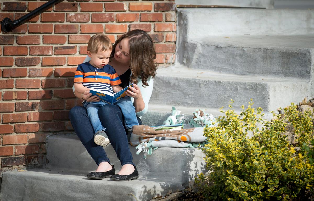 Stephanie Wixon of Lenexa, a Spanish teacher at Shawnee Mission North High School, is enjoying her time with her son, William, who will be 2 at the end of June. “I’m really grateful for the time to be at home with him,” Wixon said. “There’s easy days and hard days trying to balance everything.”