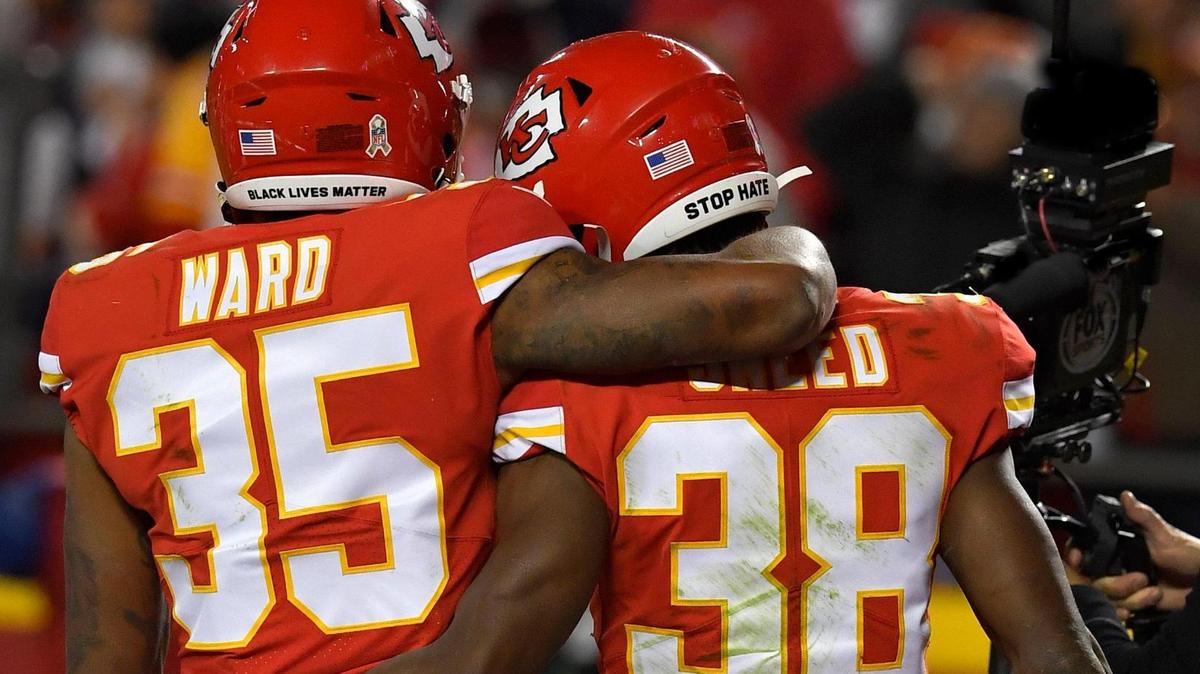 After intercepting a Dallas pass to end all chances the Cowboys had of mounting a comeback, L’Jarius Sneed walked back to the Kansas City sideline with teammate Charvarius Ward. The Chiefs beat the Cowboys, 19-9.