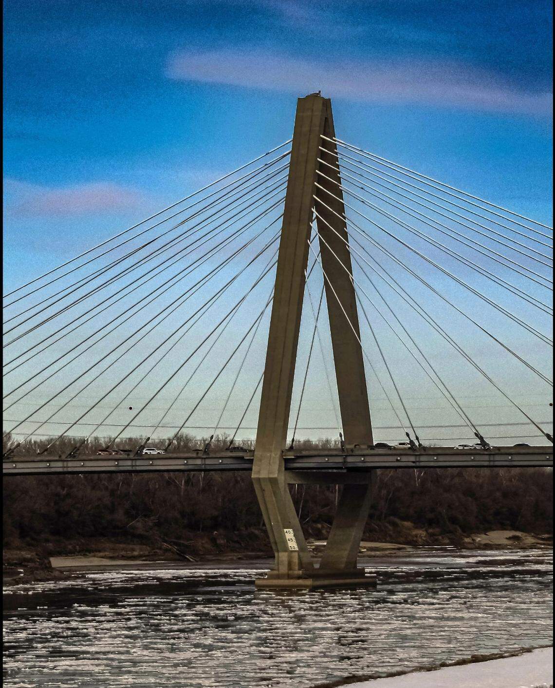 Pancake ice was found along the Missouri River near Berkley Riverfront in Kansas City on Tuesday, Jan. 21.