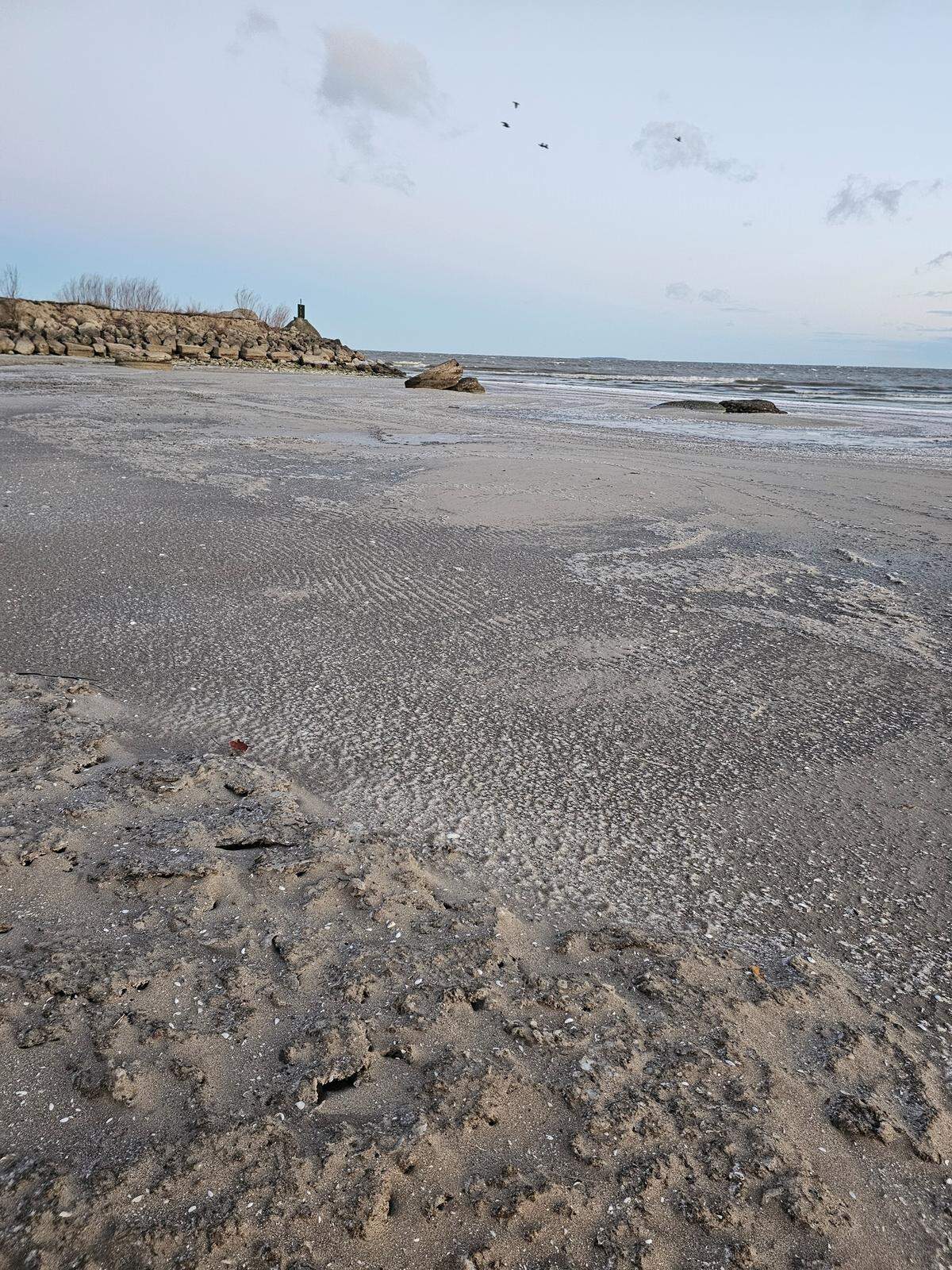 Water levels are lower after a seiche, officials said.