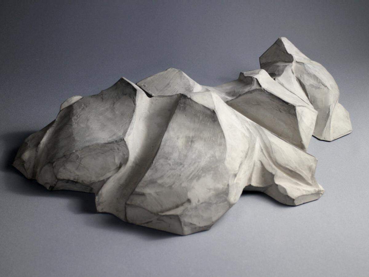 One of Nettleship’s cast concrete landscape sculptures.