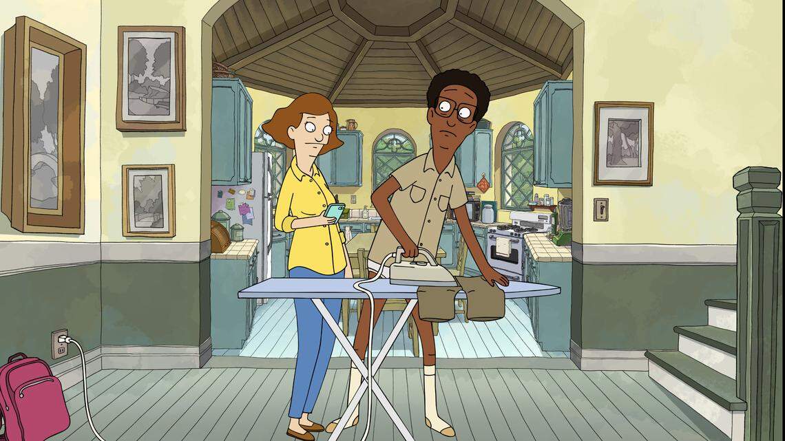 In “Central Park,” Owen (Leslie Odom Jr.) is the park manager, and Paige (Kathryn Hahn) is a journalist looking for a big story.