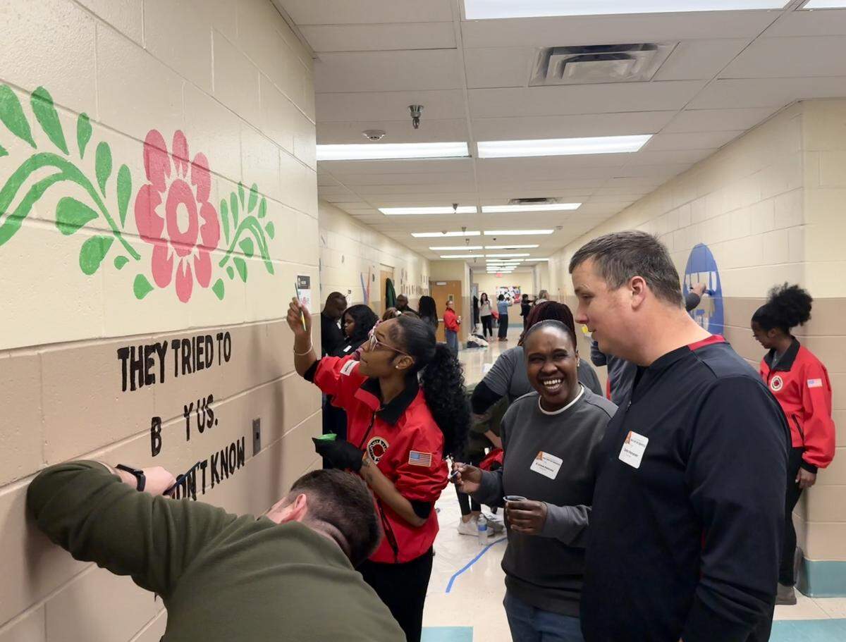 City Year hosts a Day of Service at community elementary schools every year.