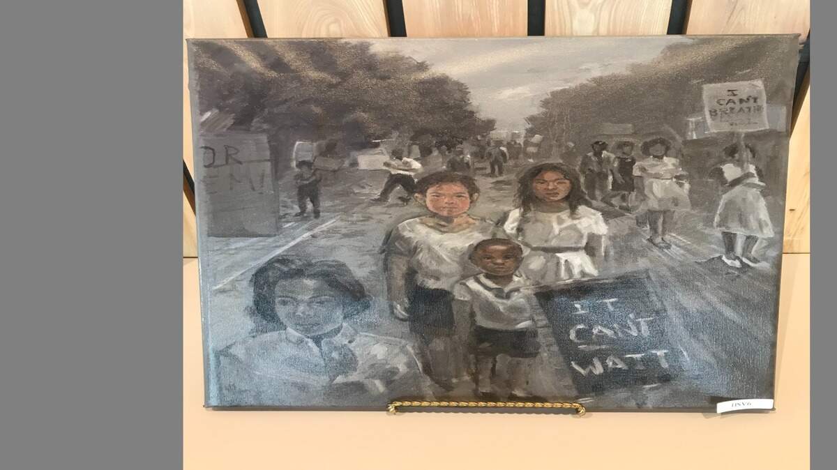 Olathe North senior Tyler Phothirath’s picture, “The March Forward,” took third place in the high school visual art category.