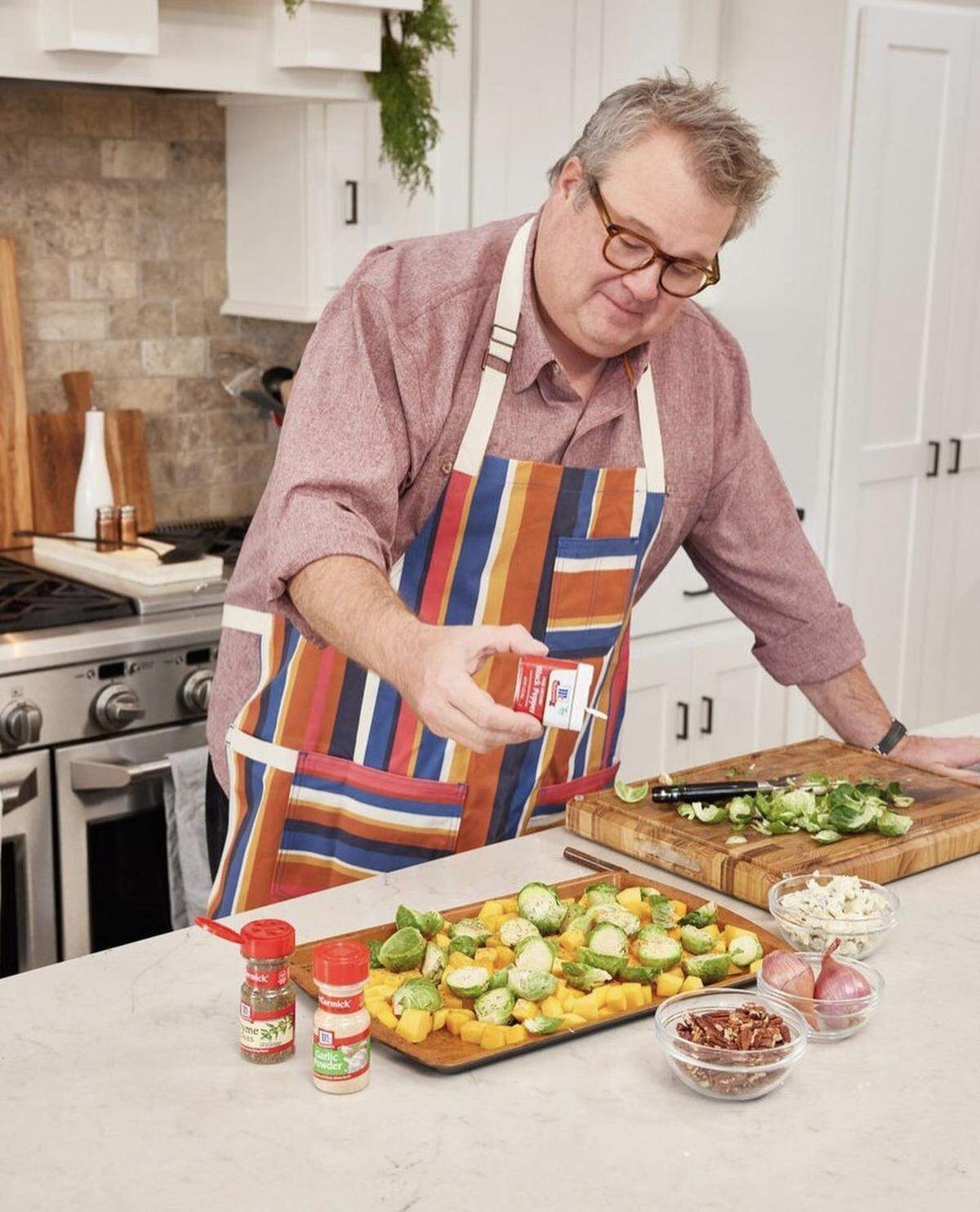 Stonestreet and his Brussels sprouts.