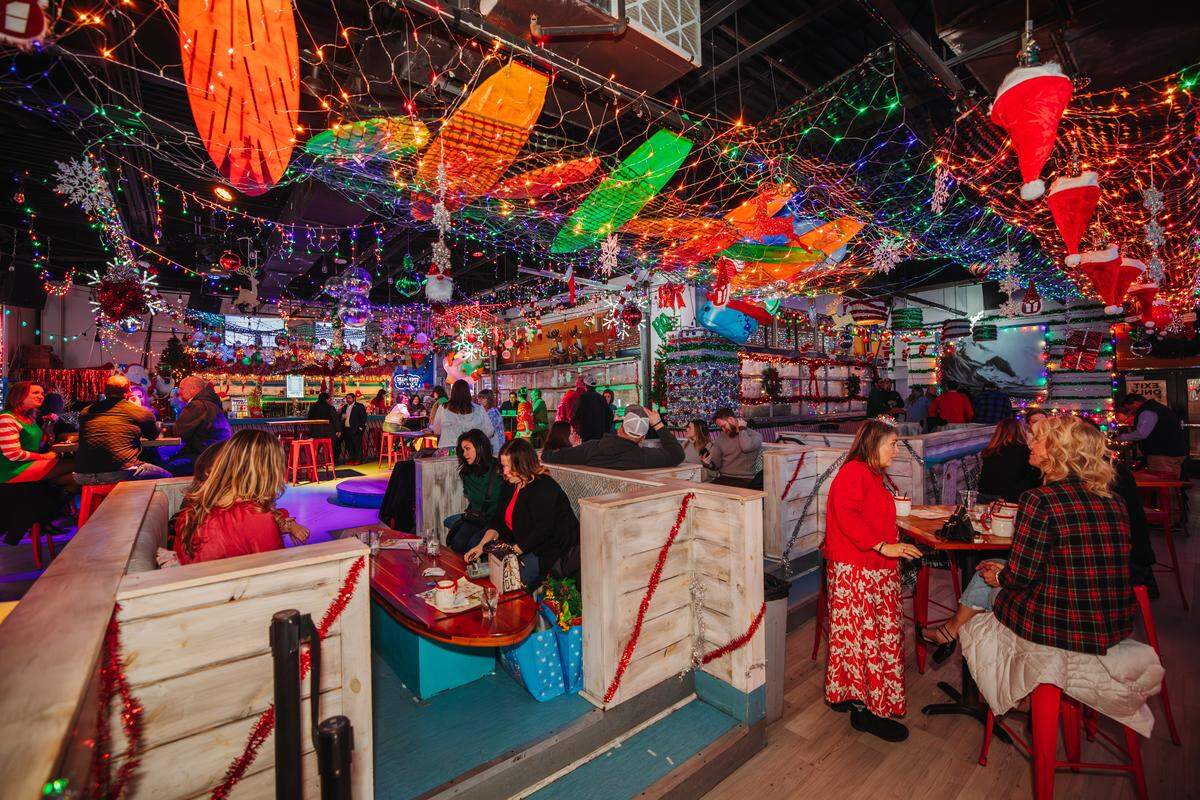 Tinsel Tavern sets up shop inside Shark Bar, one of the bars at KC Live! at the Power & Light District at 1340 Grand Blvd.