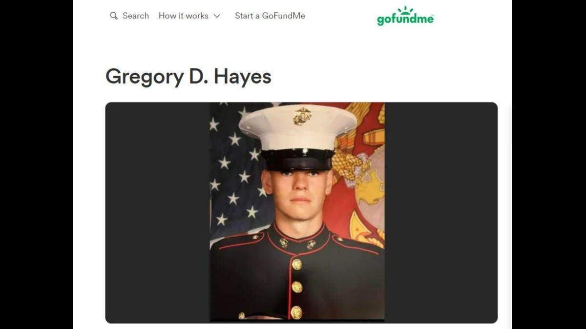 Gregory D. Hayes, 19, a U.S. Marine, died in a motorcycle crash on Aug. 8, 2023, in Kansas City, according to a GoFundMe set up in his memory.