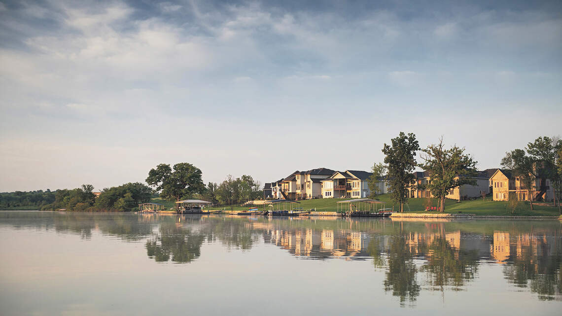 Lakefront and golf course homes available now for end-of-year move-in