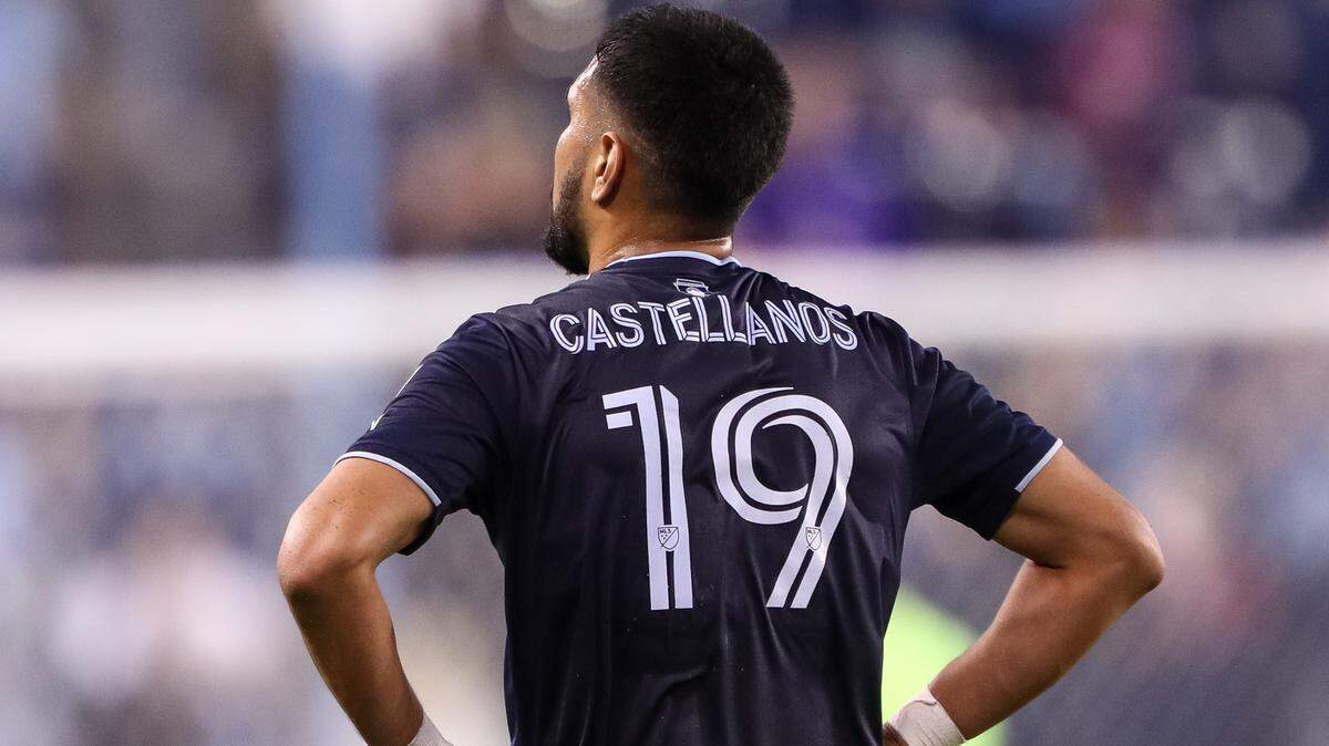 Sporting Kansas City defender Robert Castellanos (19) reacts during the game against the CF Montreal at Children’s Mercy Park on April 29, 2023.