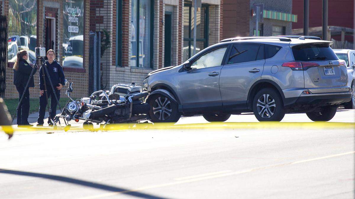 Kansas City police officers were on the scene to investigate an accident where a KCPD motorcycle patrol officer was involved in an accident and critically injured Wednesday near Gregory Boulevard and Troost Ave.