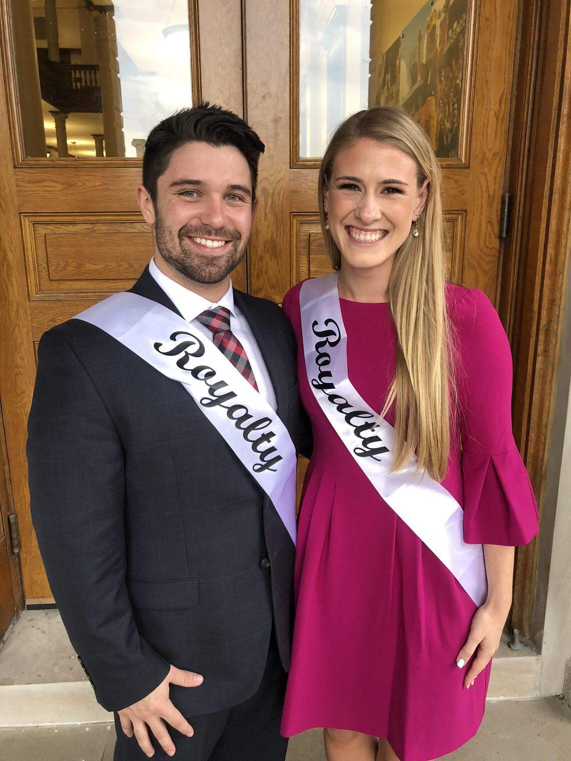Devin Tarantino, former president of MU’s Interfraternity Council, and Gabrielle Gresge, former president of the Panhellenic Association, pictured here as part of the Greek Week Royalty Court.