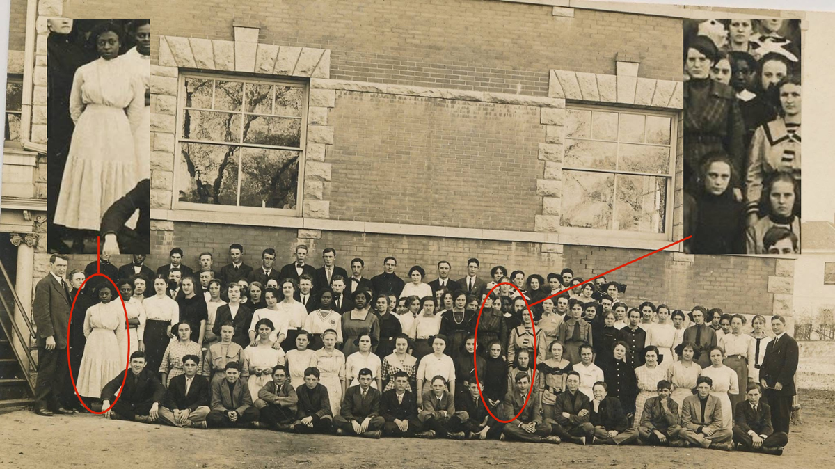 A photo of the student body of Frankfort High School in 1915 might show Tressie Souders.