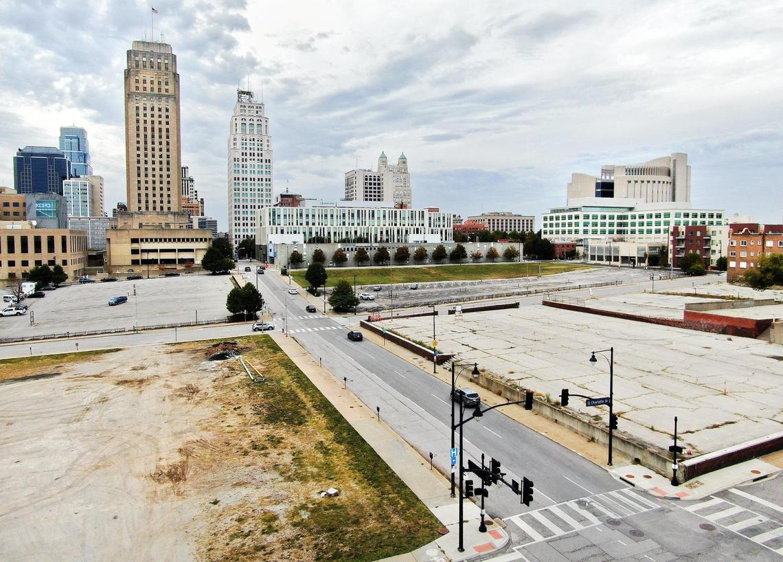 An area near 11th and Holmes streets – the intersection near the center of the photo – may have space for a new ballpark.
