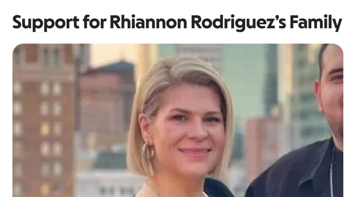 Family of Rhiannon Rodriguez, 43, of Leavenworth, who died in a crash on Interstate 35 in Olathe Tuesday, said she had suffered a “medical emergency” while driving. This screenshot of a GoFundMe page for Rodriguez’s family was taken Friday morning.