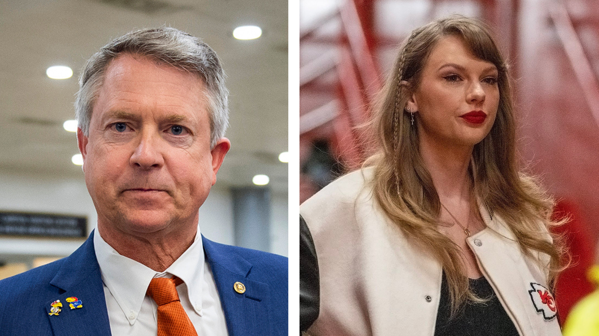 Sen. Roger Marshall said on February 8, 2024 that he’s been listening to Taylor Swift’s music ahead of the Super Bowl. He likes the song “Mean.”
