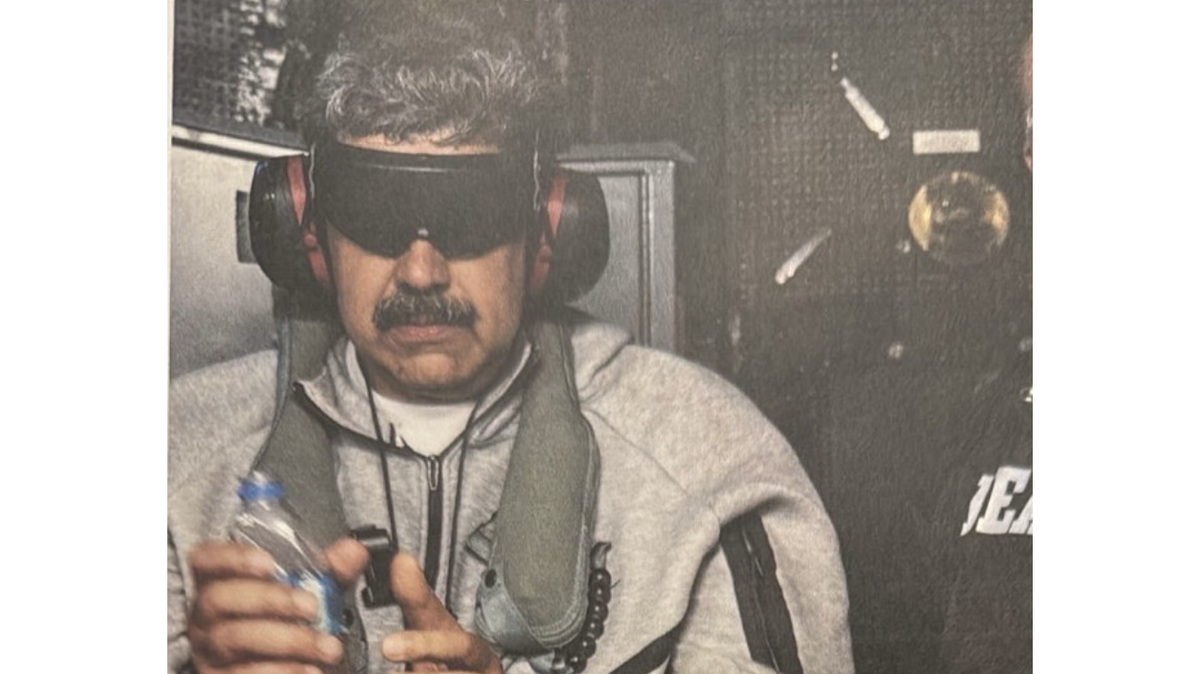 Screenshot of Venezuela’s Nicolas Maduro in U.S. custody on President Donald Trump's Truth Social account.