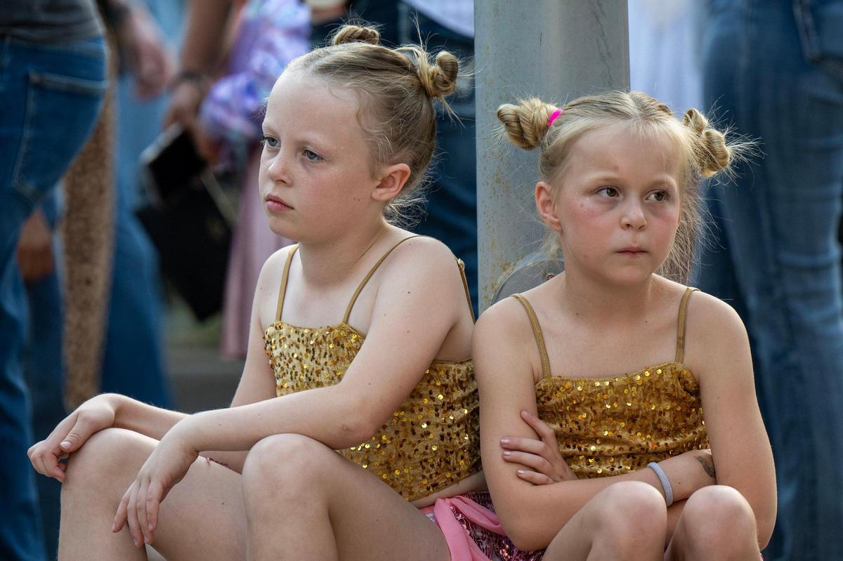Young fans wait in line to attend Katy Perry’s Lifetimes Tour at the T-Mobile Center on Saturday, May 10, 2025, in Kansas City.