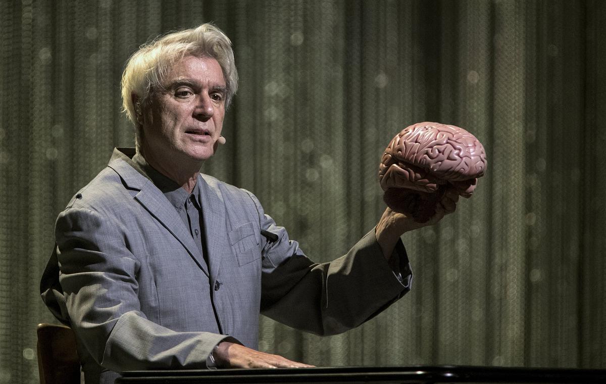Theatrics was a big part of David Byrne's concert.
