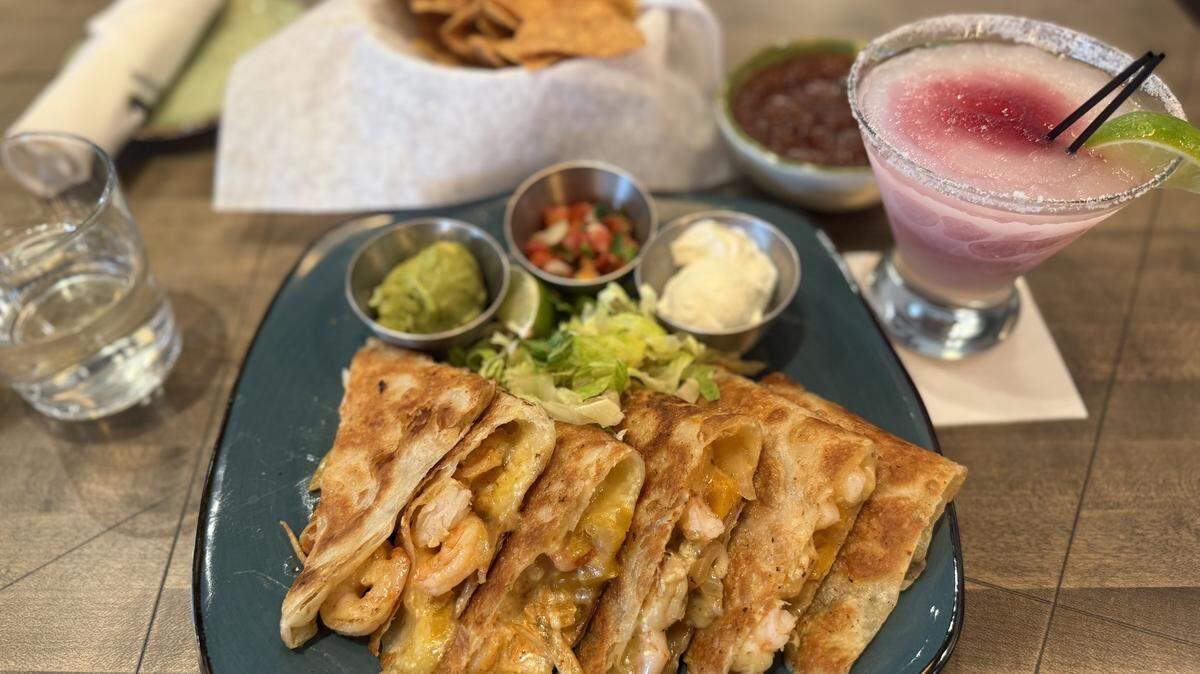 Chili lime quesadillas, twisted margaritas (with sangria roja), and more are available at Ancho & Agave in Lee’s Summit.