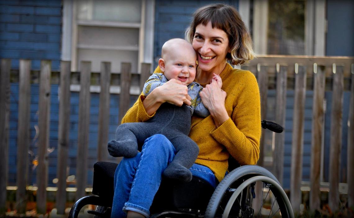 2020 has been quite the year for Rebekah Taussig, who lives in Kansas City, Kansas. In May she gave birth to her son, Otto. In August, her book, “Sitting Pretty,” about life in a wheelchair, has brought her national acclaim.
