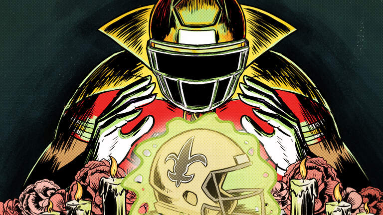 Download our exclusive Kansas City Chiefs vs. New Orleans Saints game-day poster