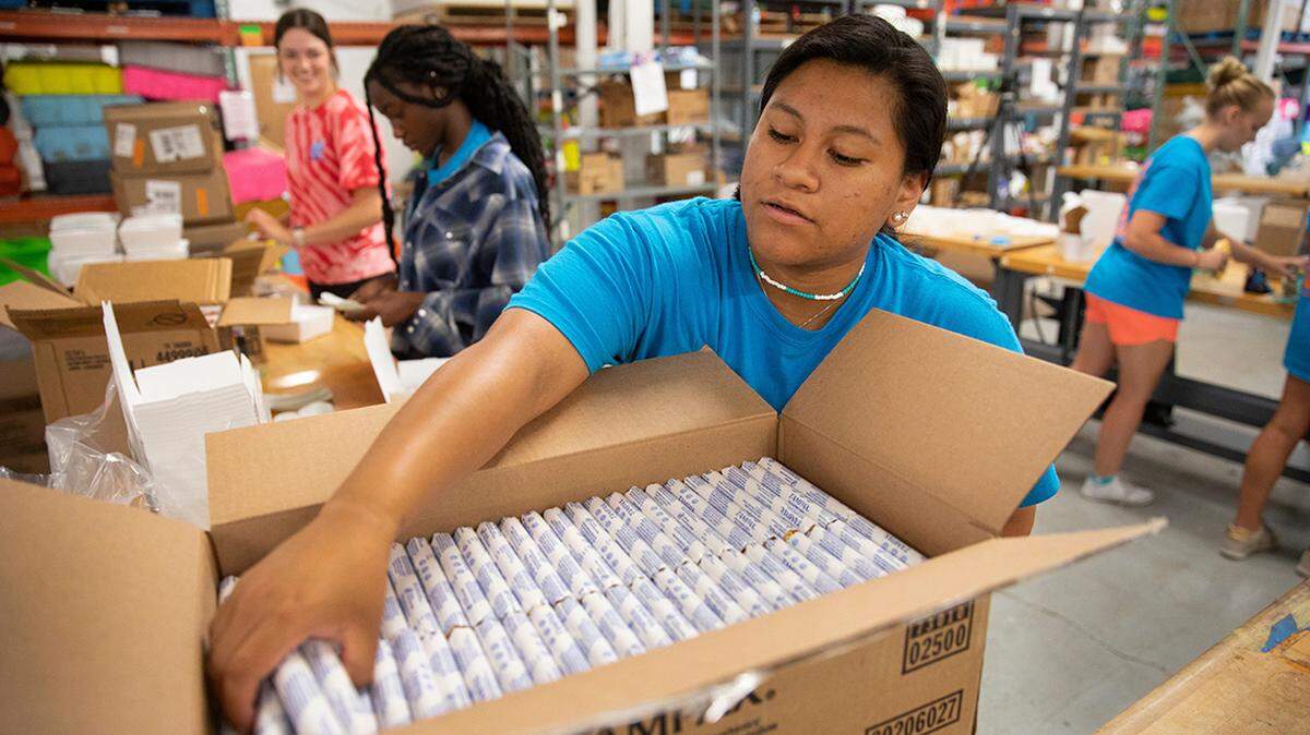 Personal products such as tampons are in high demand at nonprofits that serve low-income clients.