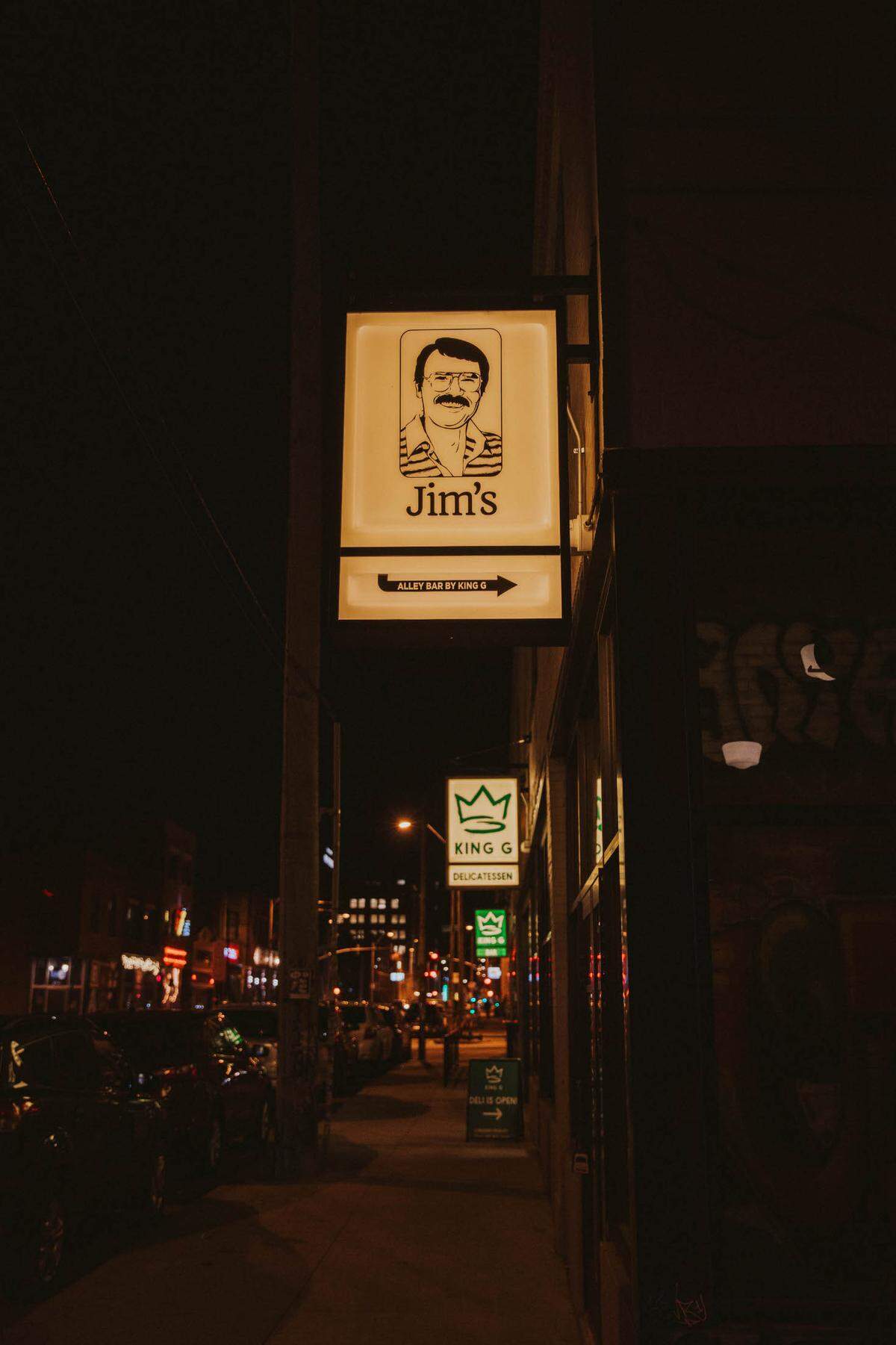 Jim’s Alley Bar and King G are sister operations sharing a kitchen in the Crossroads.