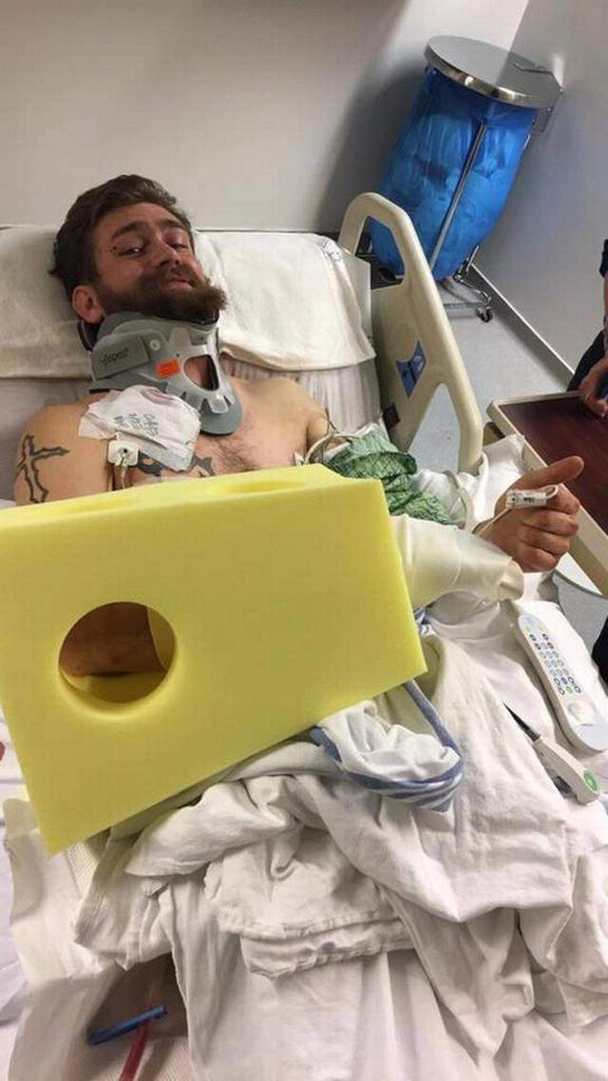 Ian Grillot was shot Feb. 22, 2017, when he intervened on behalf of Srinivas Kuchibhotla and Alok Madasani at Austins Bar and Grill in Olathe.