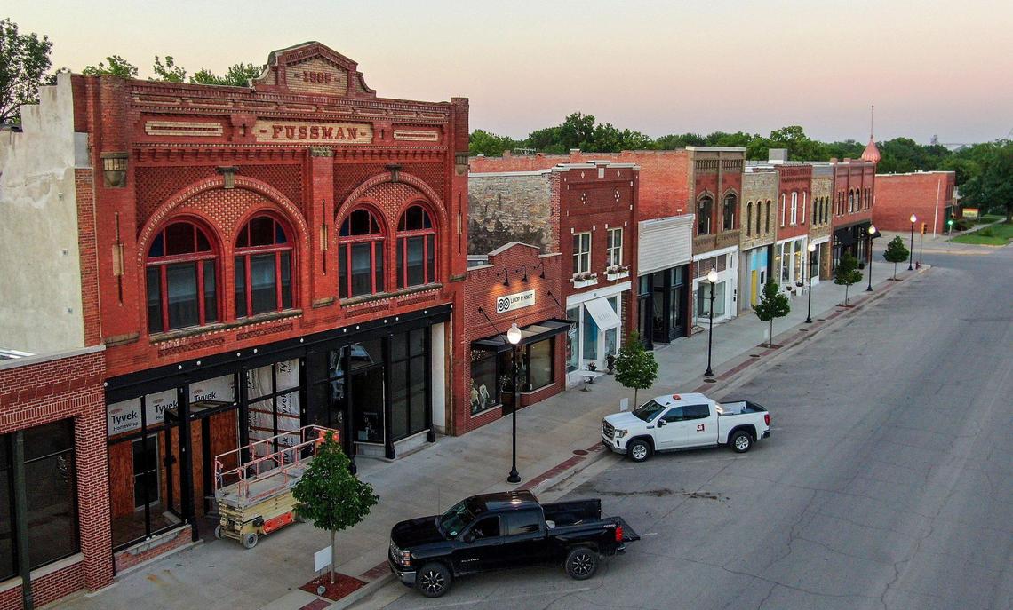 Newly developed business projects on Bridge Street, north of Humboldt’s town square. Humboldt was recently featured in The New York Times as one of “52 Places for a Changed World.”