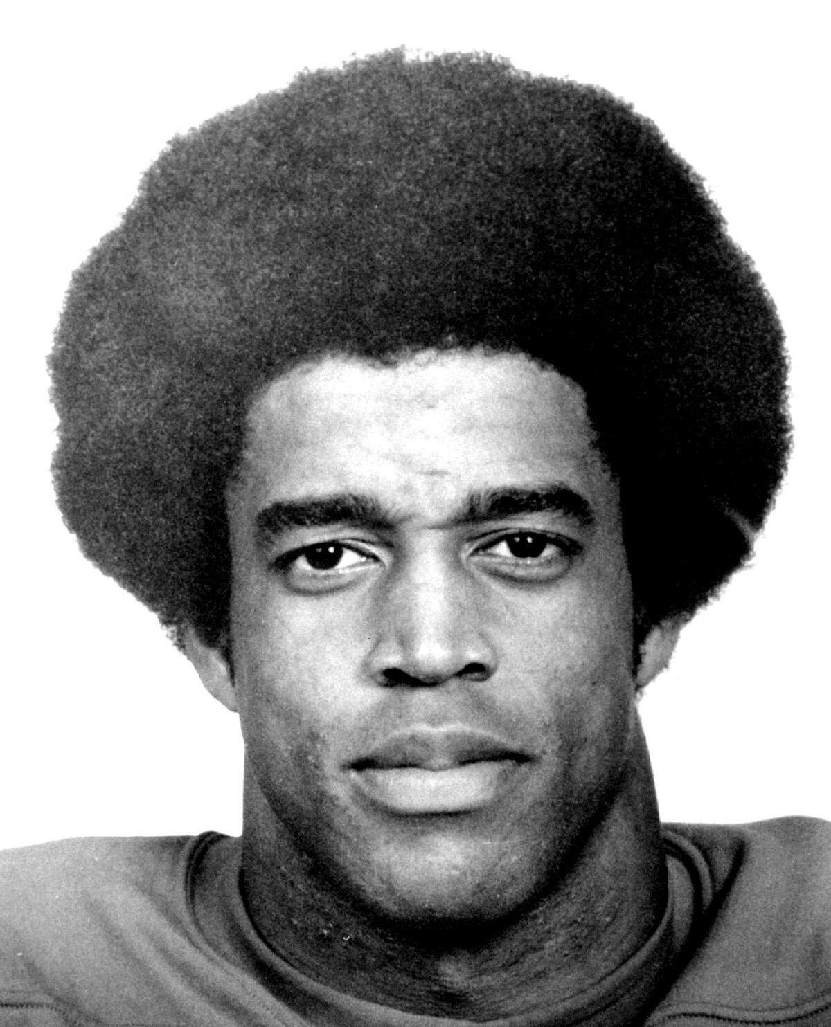 Kansas City Chiefs wide receiver Elmo Wright, early 1970s photo.
