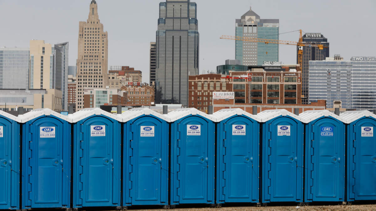 The porta-potty that starred in a recent viral video was delivered for a World Cup watch party.