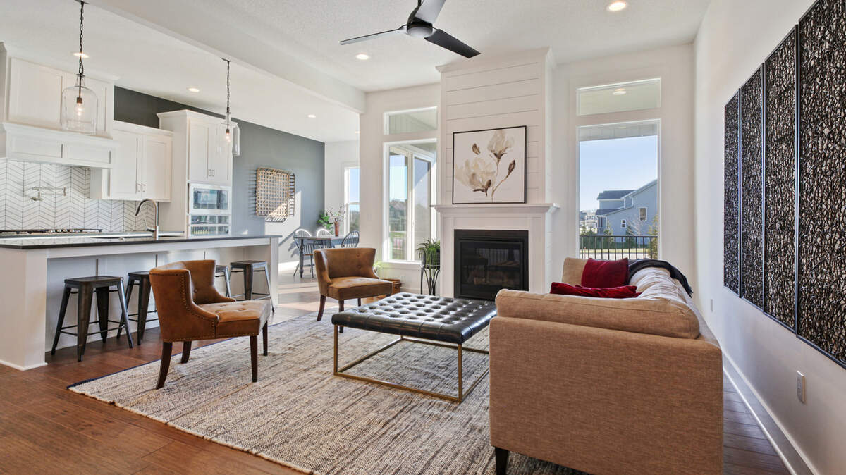 The spacious, modern homes at Boulder Creek Villas include gourmet kitchens, large master suites and covered back decks or patios. The community is open daily for tours.