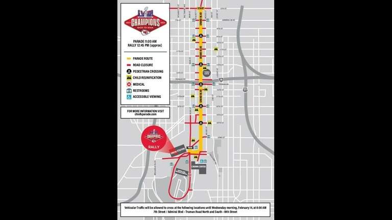 Which streets will be closed for the Super Bowl parade in downtown KC? Here’s a guide
