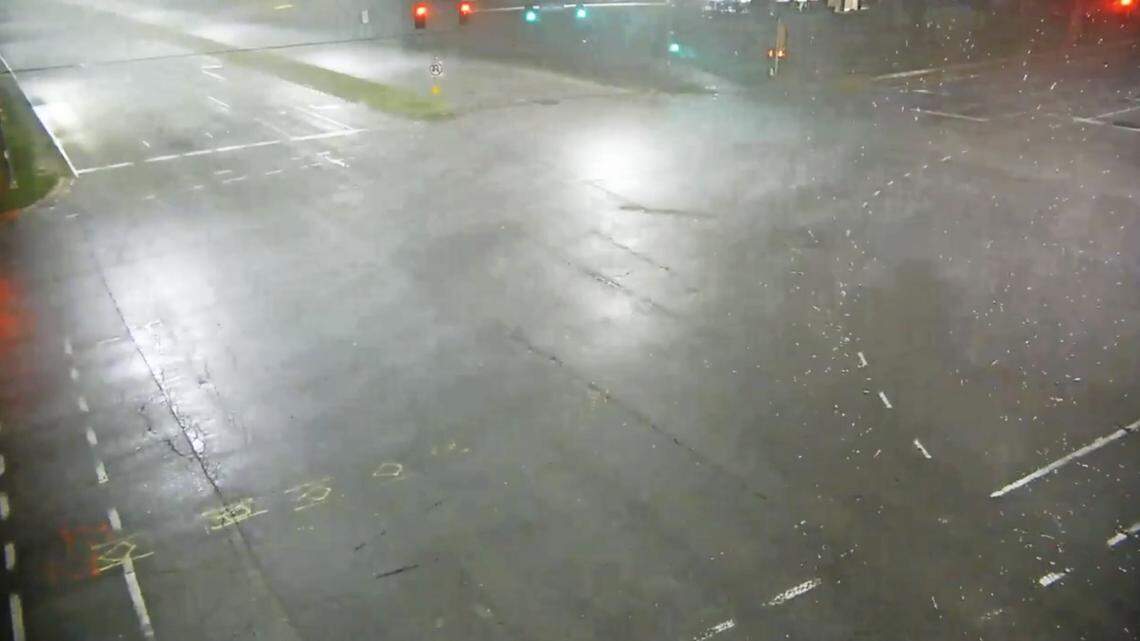 Did an Overland Park traffic camera capture video of a tornado?