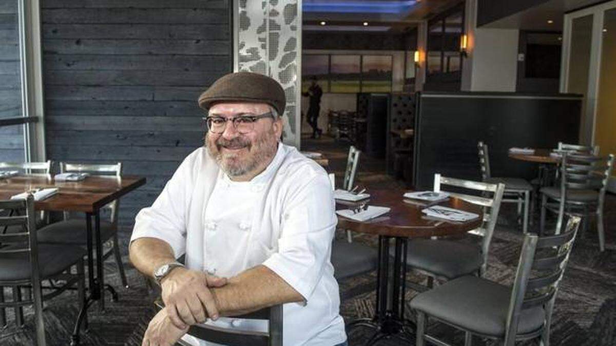 Jonathan Justus at his Black Dirt restaurant just south of the Country Club Plaza.