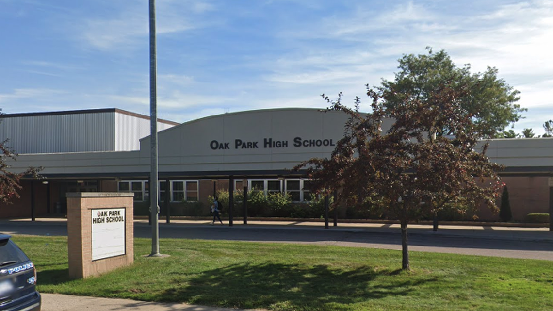 A group of men broke into Oak Park High School in Michigan and fought with students, the school district said.