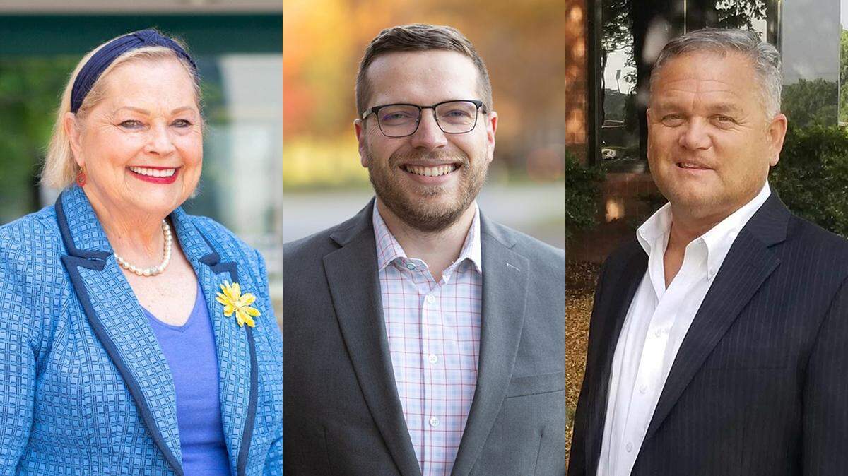 Shirley Allenbrand, Tony Bergida and Mike Storm, candidates for Johnson County Commission District 6 in the August 2024 primary election