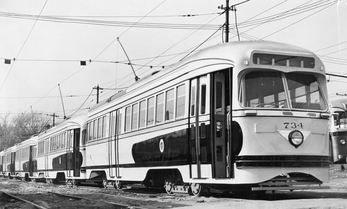 This was the last version of the streetcars to travel the streets of Kansas City when the service was discontinued in 1957.