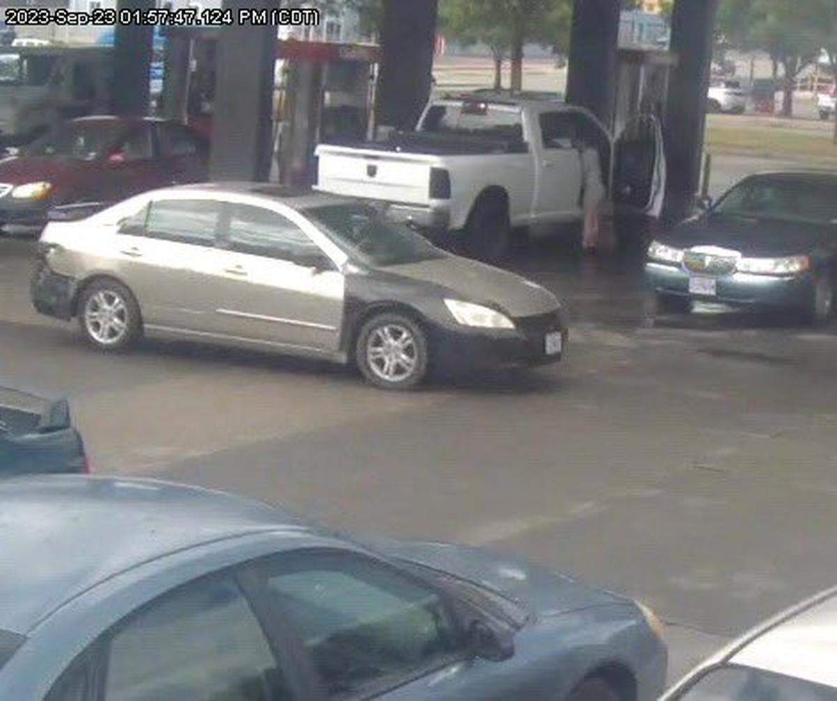 Police in Independence said they are trying to locate this four-door vehicle after a homicide Saturday.