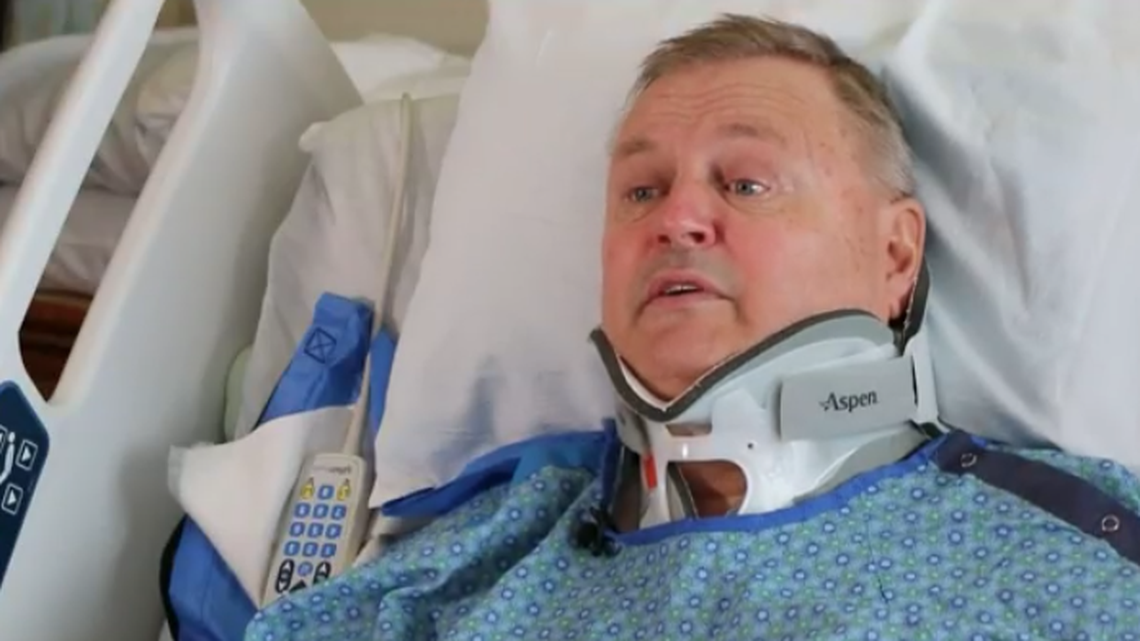 David Kent, the pastor of Christian Life Church in Minneapolis, was partially paralyzed after he slipped on ice.