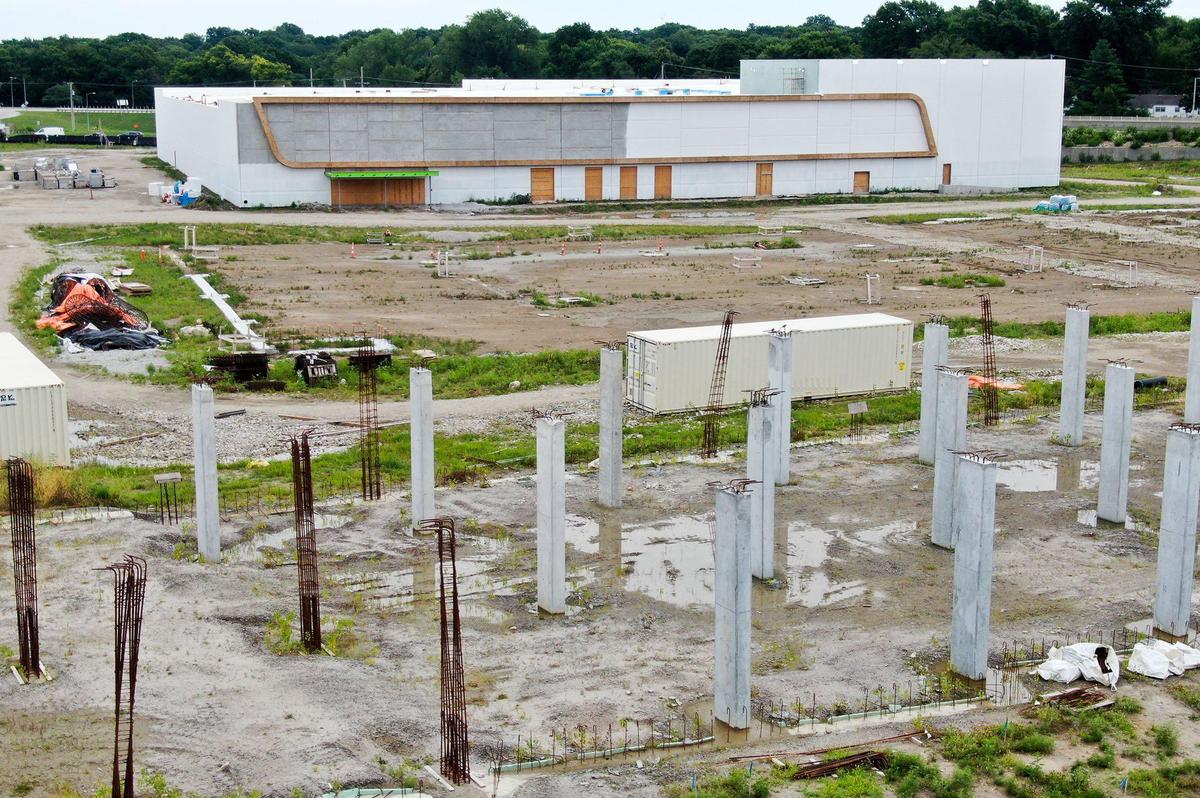 The funding behind the $225 million Mission Gateway project in Johnson County is in question, causing construction to stop and leaving partially finished structures on the land. 