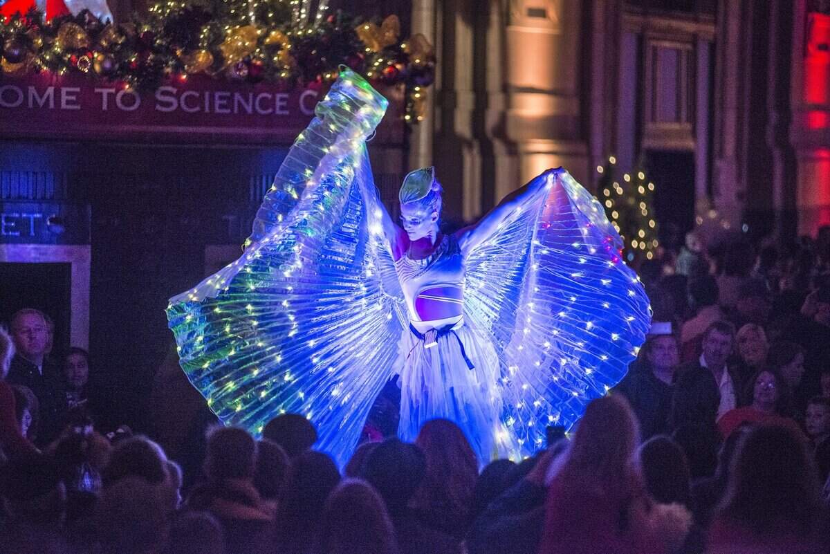 Quixotic performed at Union Station’s annual tree lighting and kickoff.
