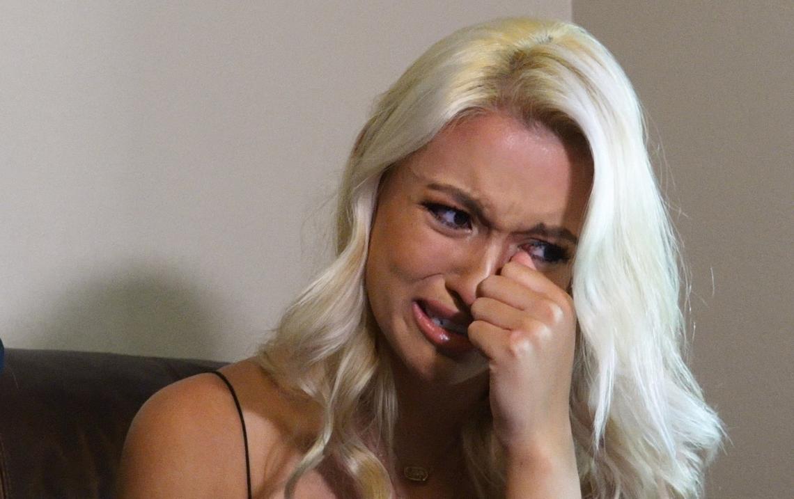 Ellie Green in 2020 cried as she told of the disappearance of her mother, Angela Green of Prairie Village. She filed a missing person report on her mother, whom she last saw in June 2019.