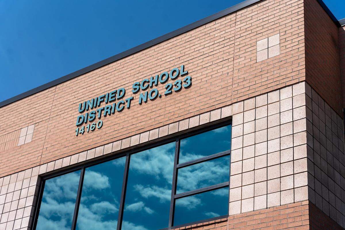 The Olathe Public Schools District office.