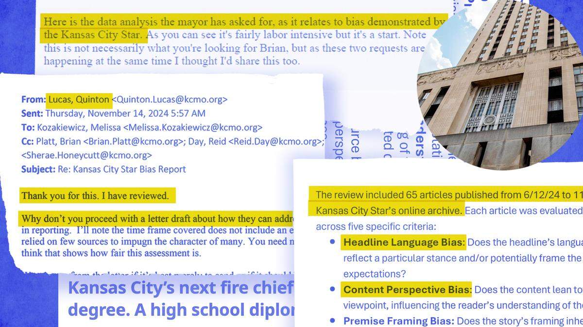 Kansas City Mayor Quinton Lucas’ administration conducted an audit of The Star’s coverage for perceived bias against city government in 2024, according to the former city staffer who performed the review and a tranche of internal emails.