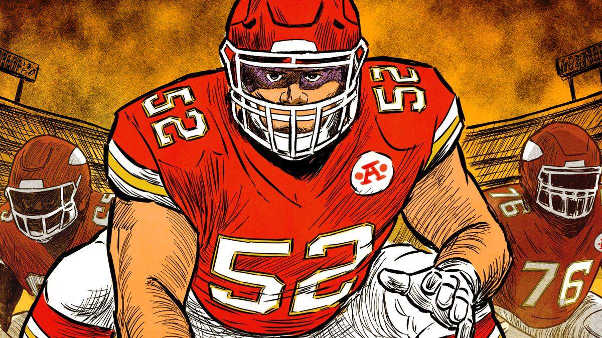Image promoting the gameday poster for the Chiefs game against the Detroit Lions on Sunday night.