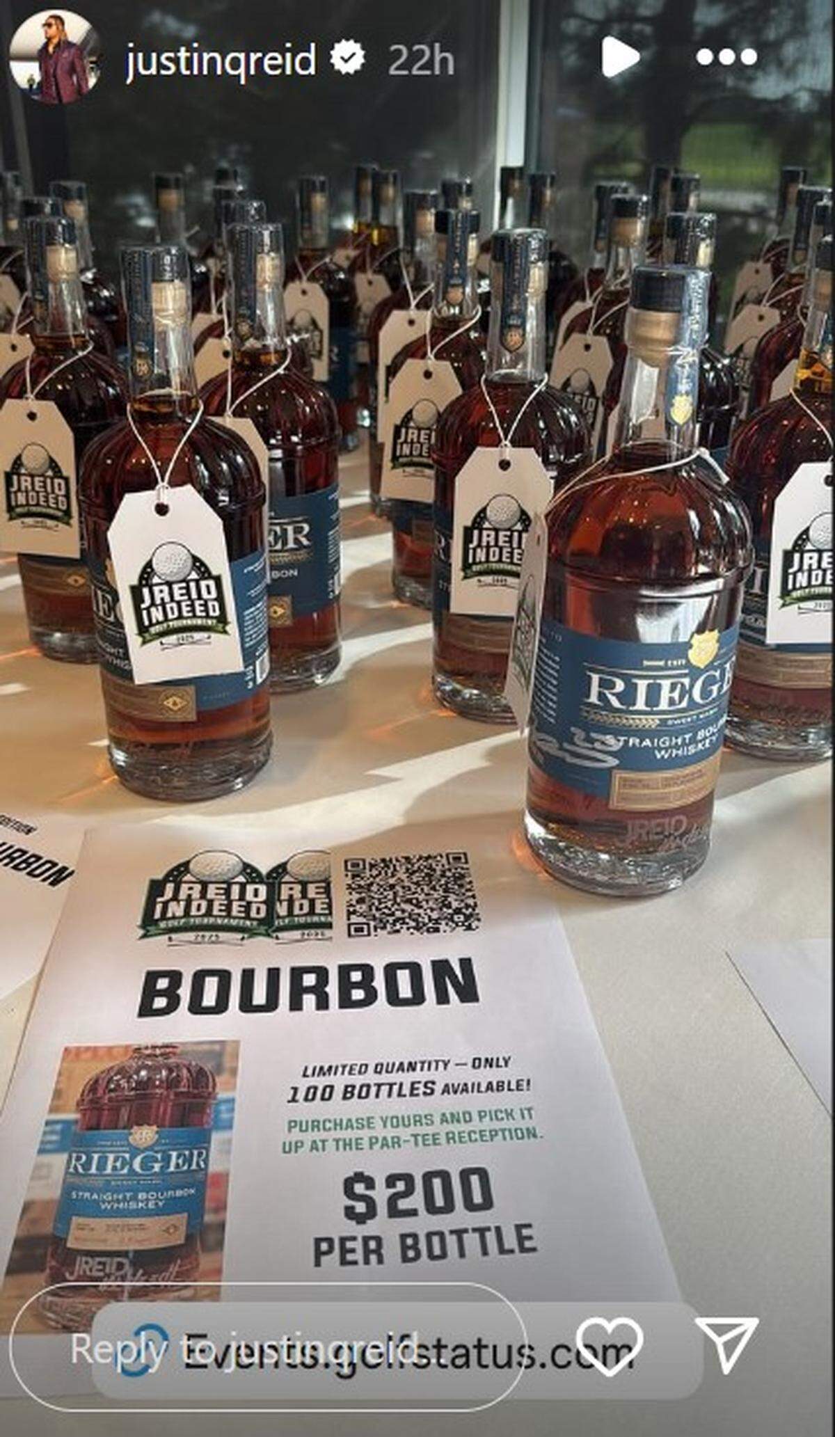A special bottle of bourbon.